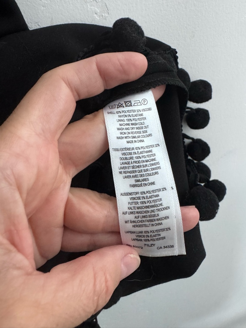 FRENCH CONNECTION Mini Dress with Pom Trim - Picture 5 of 5